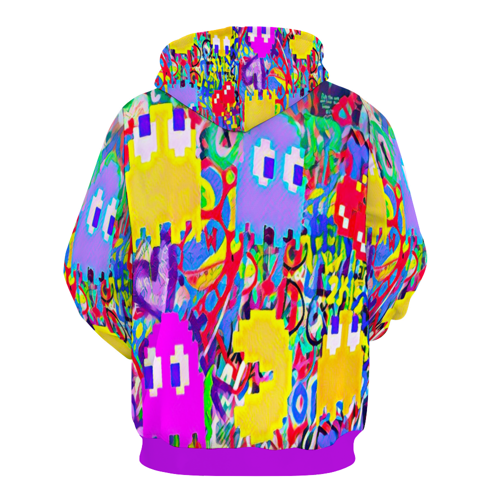 Customizable Unisex All Over Print Plush Hoodies with Pockets