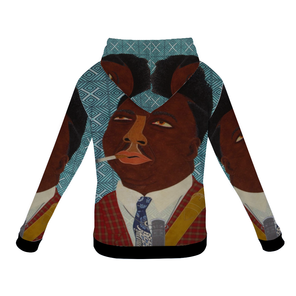 Customizable Unisex All Over Print Plush Hoodies with Pockets