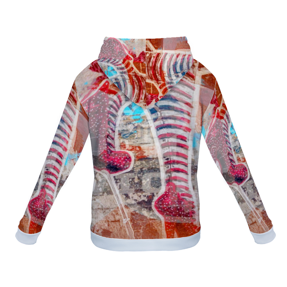 Customizable Unisex All Over Print Plush Hoodies with Pockets