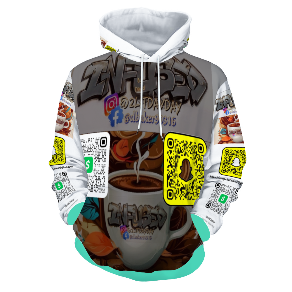 Customizable Unisex All Over Print Plush Hoodies with Pockets