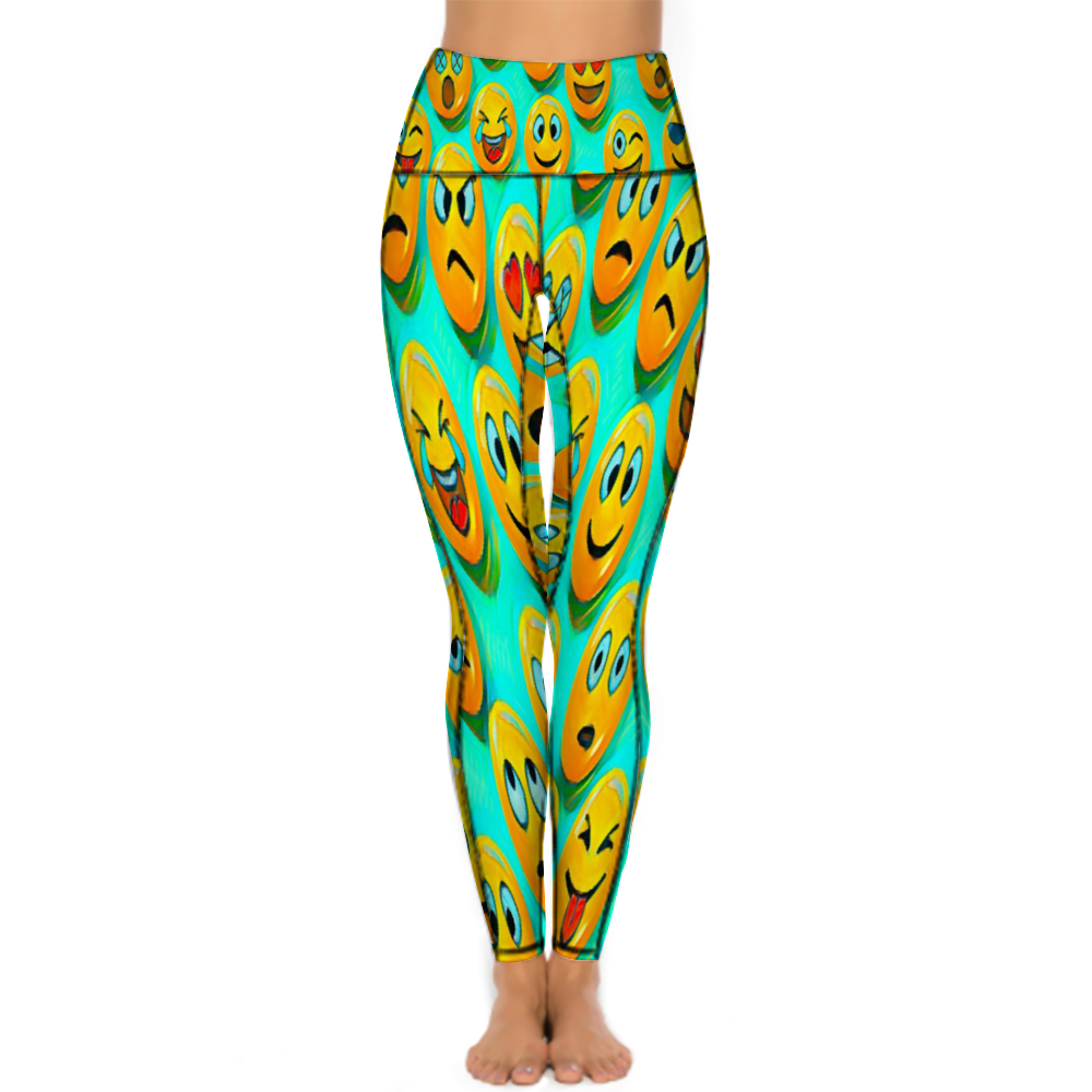 Custom Women's All Over Printed High Waist Yoga Skinny Pants