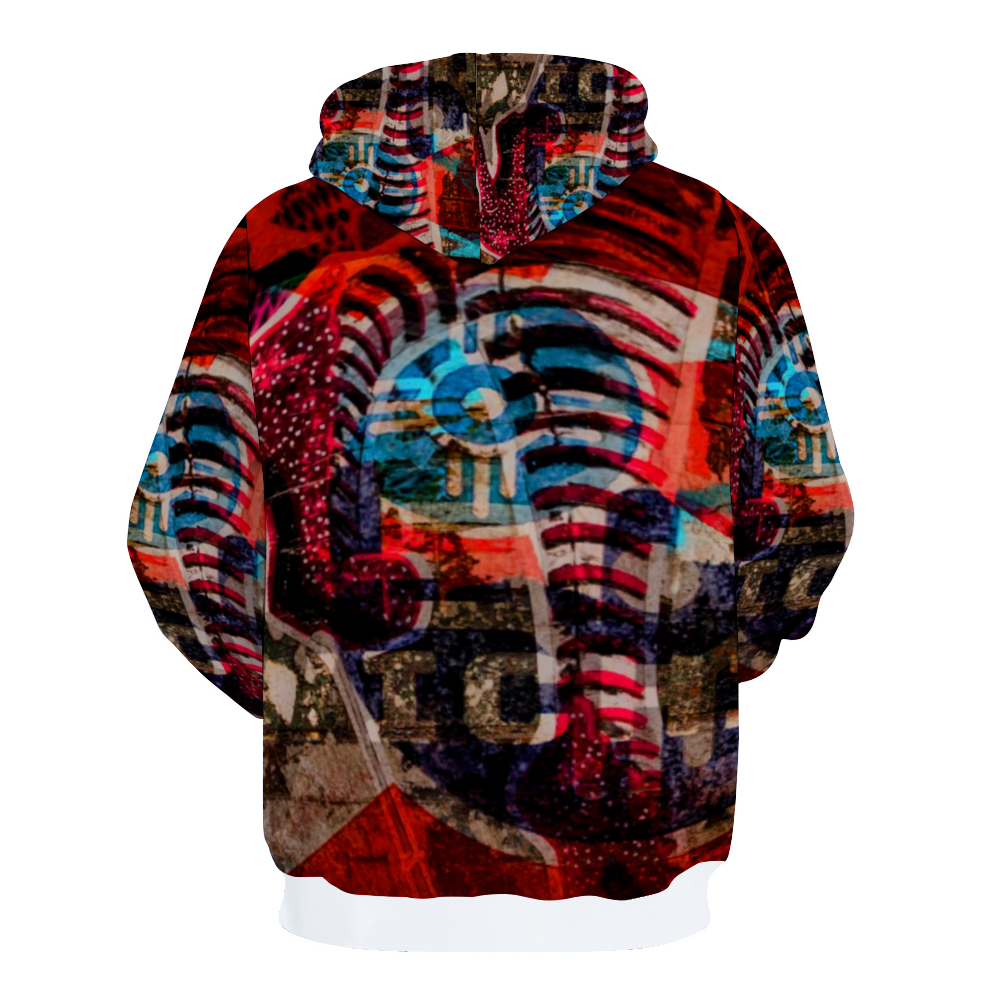 Customizable Unisex All Over Print Plush Hoodies with Pockets